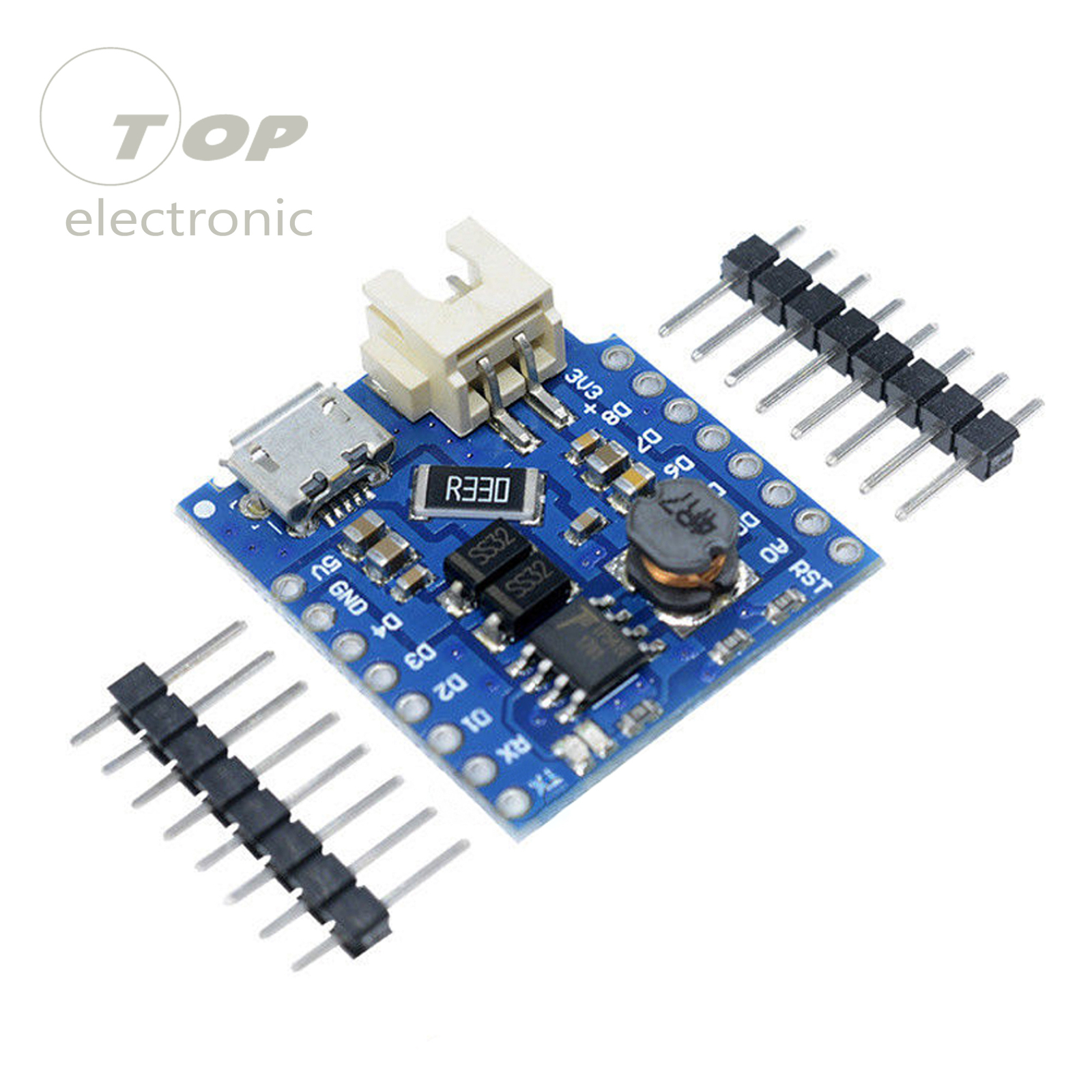 Battery Shield For WeMos D1 mini single lithium battery charging & boost