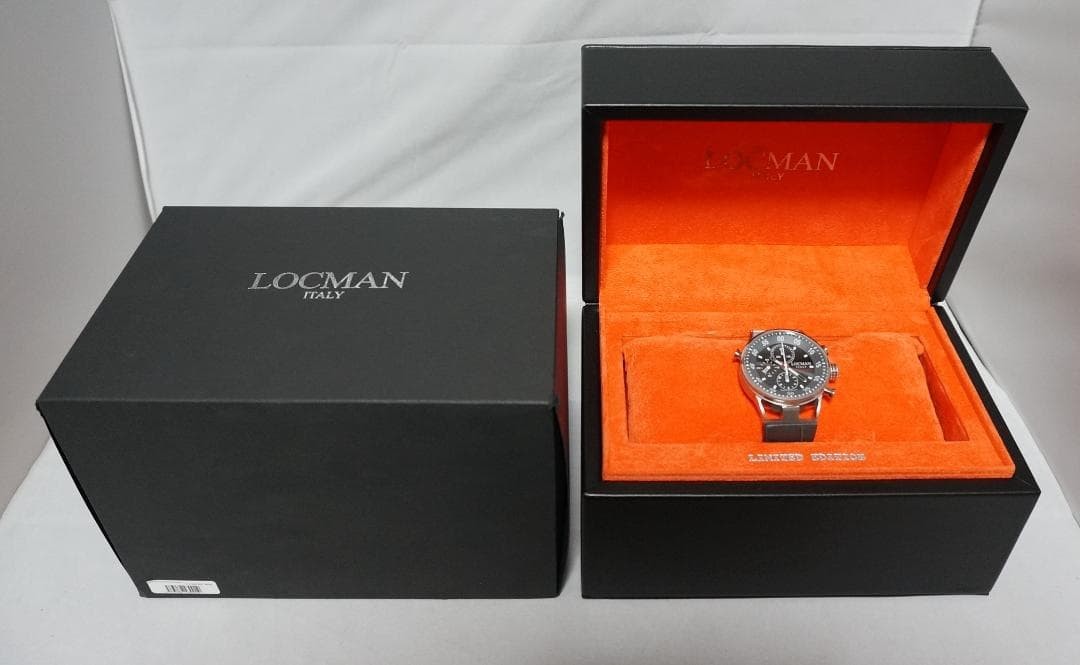 LOCMAN Wristwatch Automatic Split-Seconds Rattrapante w/Box instruction manual