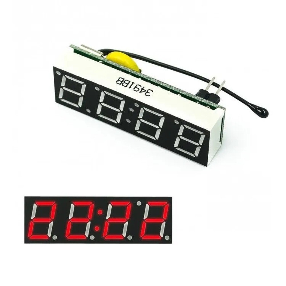 Digital Clock Module Customizable Display Options Automatic Brightness Control