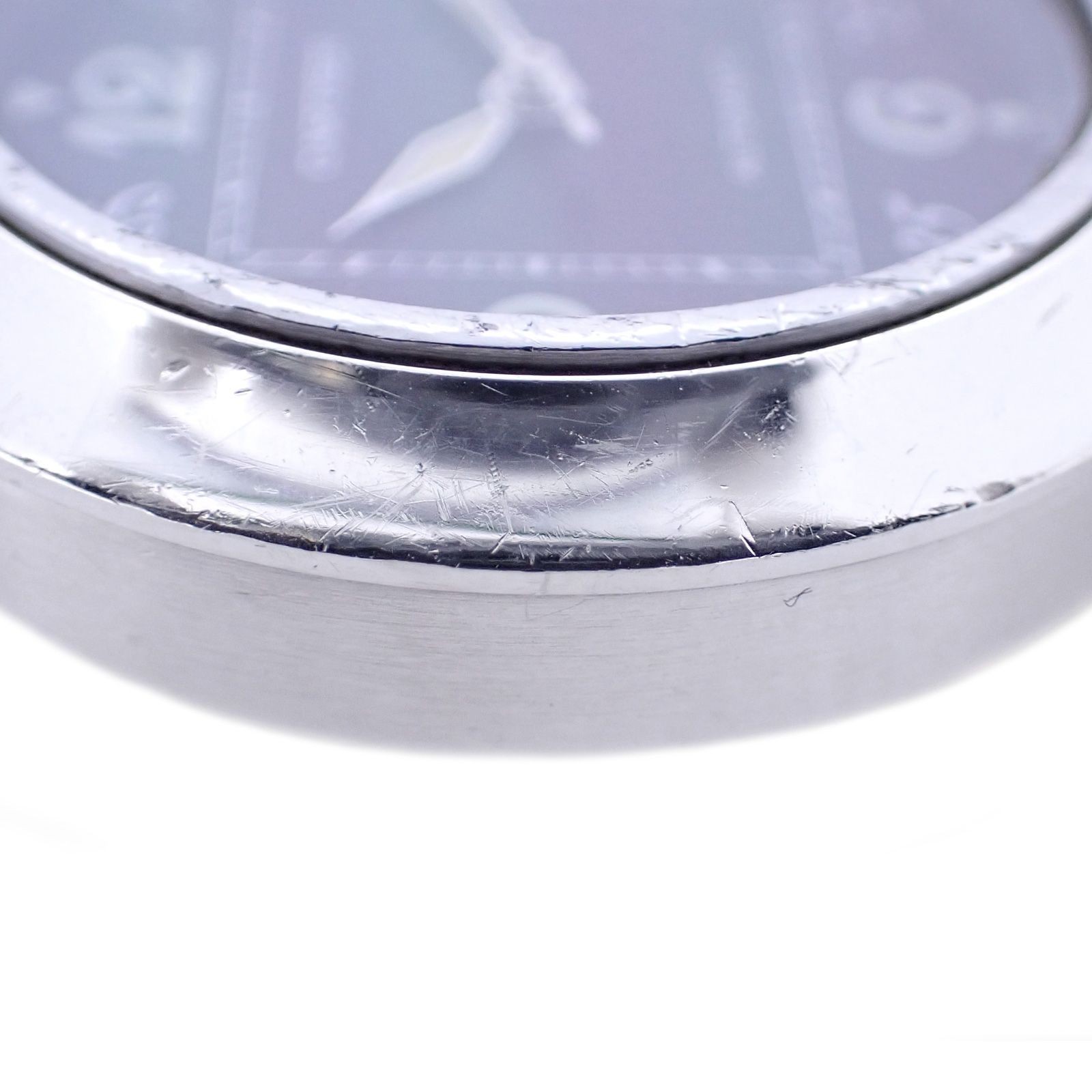 Cartier Watch Pasha C Silver Black Dial W31043M7 SS Automatic Men Women Unisex