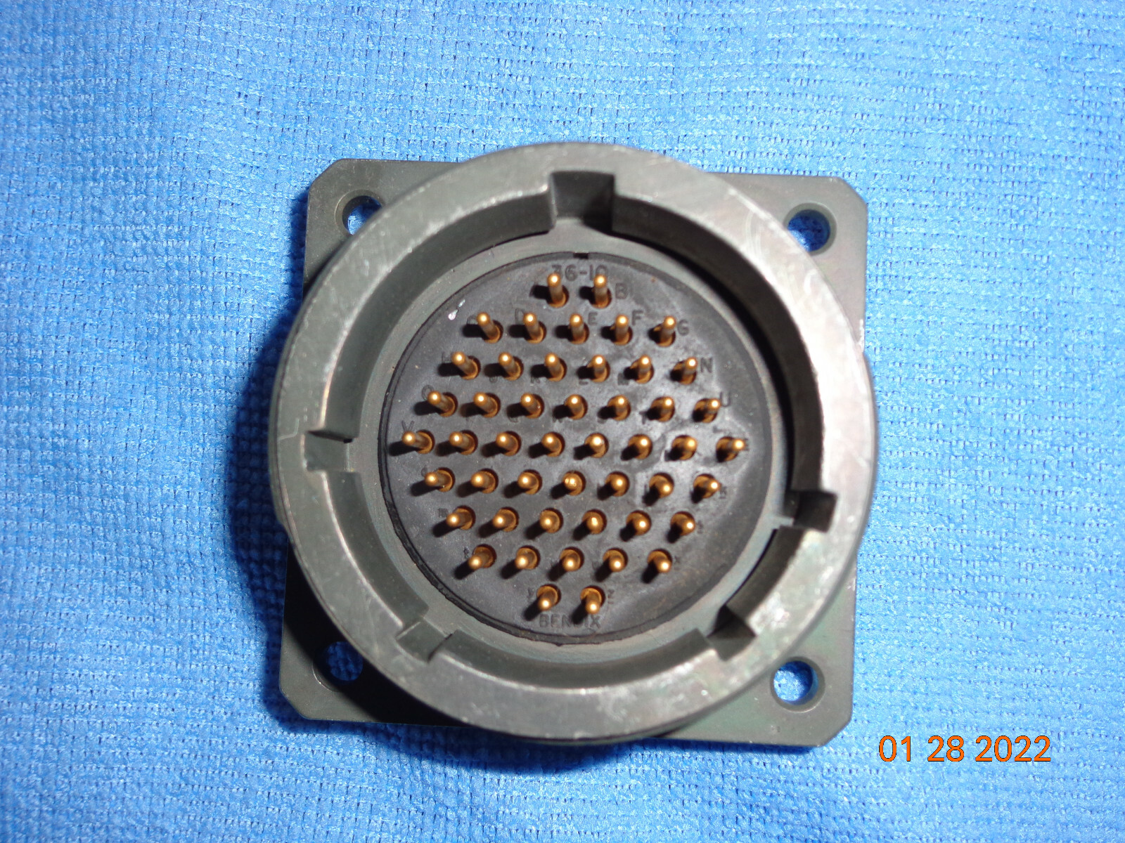 1 Bendix ms17346R 36c10p Mil Spec Circular Connector Plug 48 pin Gold ampheonol