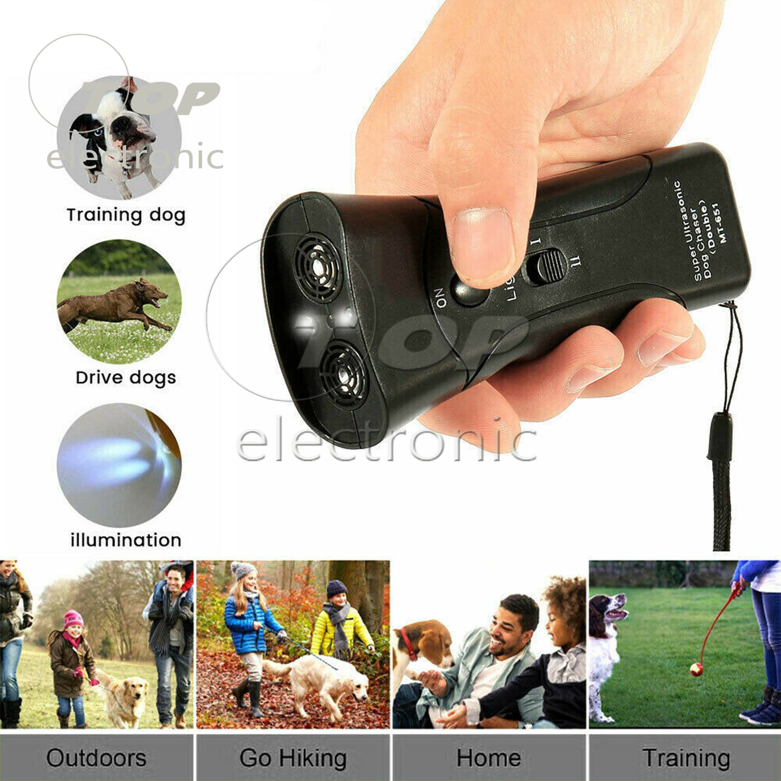 For Ultrasonic Stop Barking Away Bark Control Dog Training Repeller Device