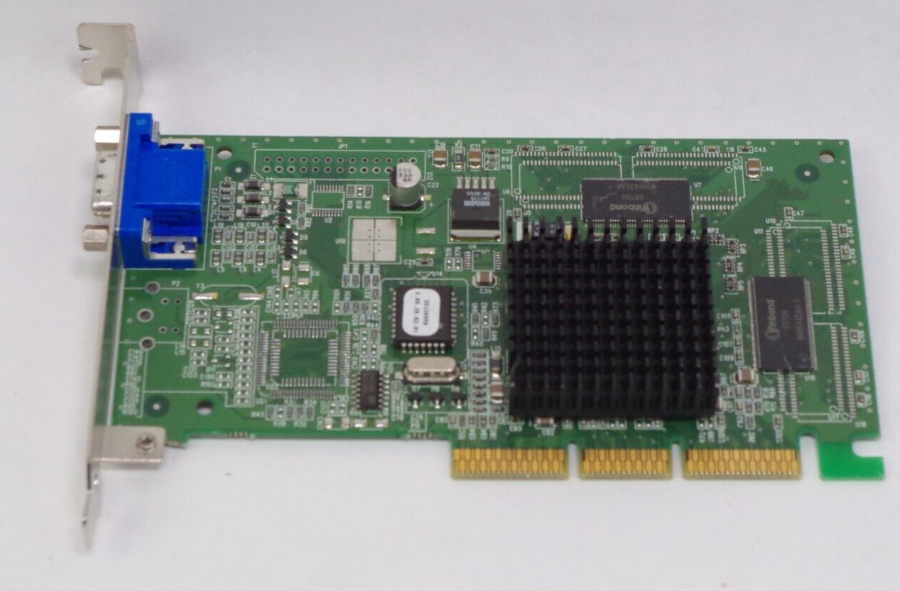 AGP card IBM FRU 19K5340 NVIDIA 180-P0009-0000-C03 Video Adapter 16MB