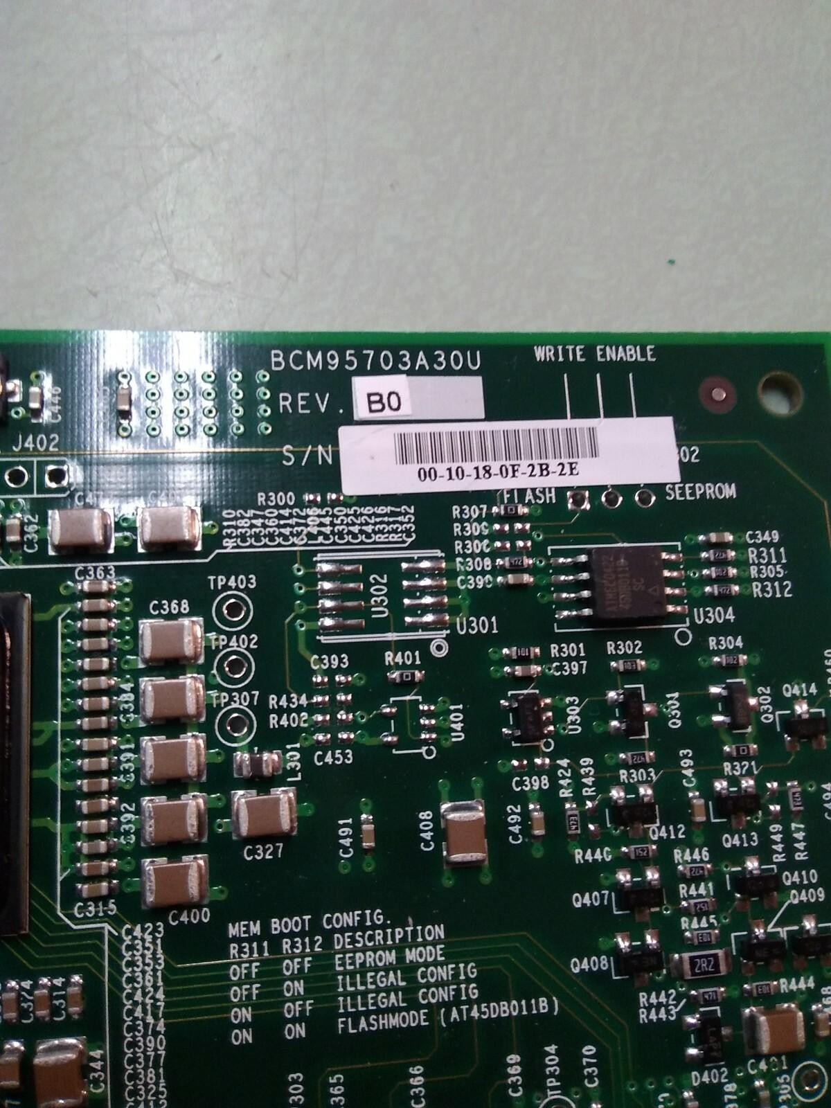 Broadcom BCM95703A30U 10/100/1000MBps Gigabit PCI-X Ethernet/Network Card 73P411