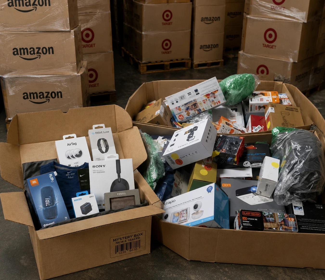 Amazon & Target Mixed Merchandise Mystery Box with Surprise Assortments