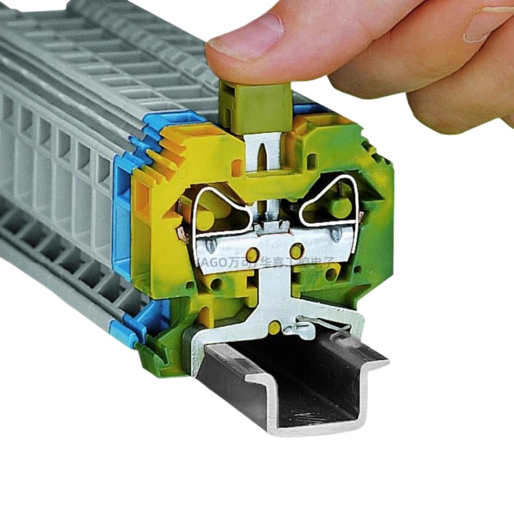 QTY: 10 284-101 (gray) 2-wire terminal block