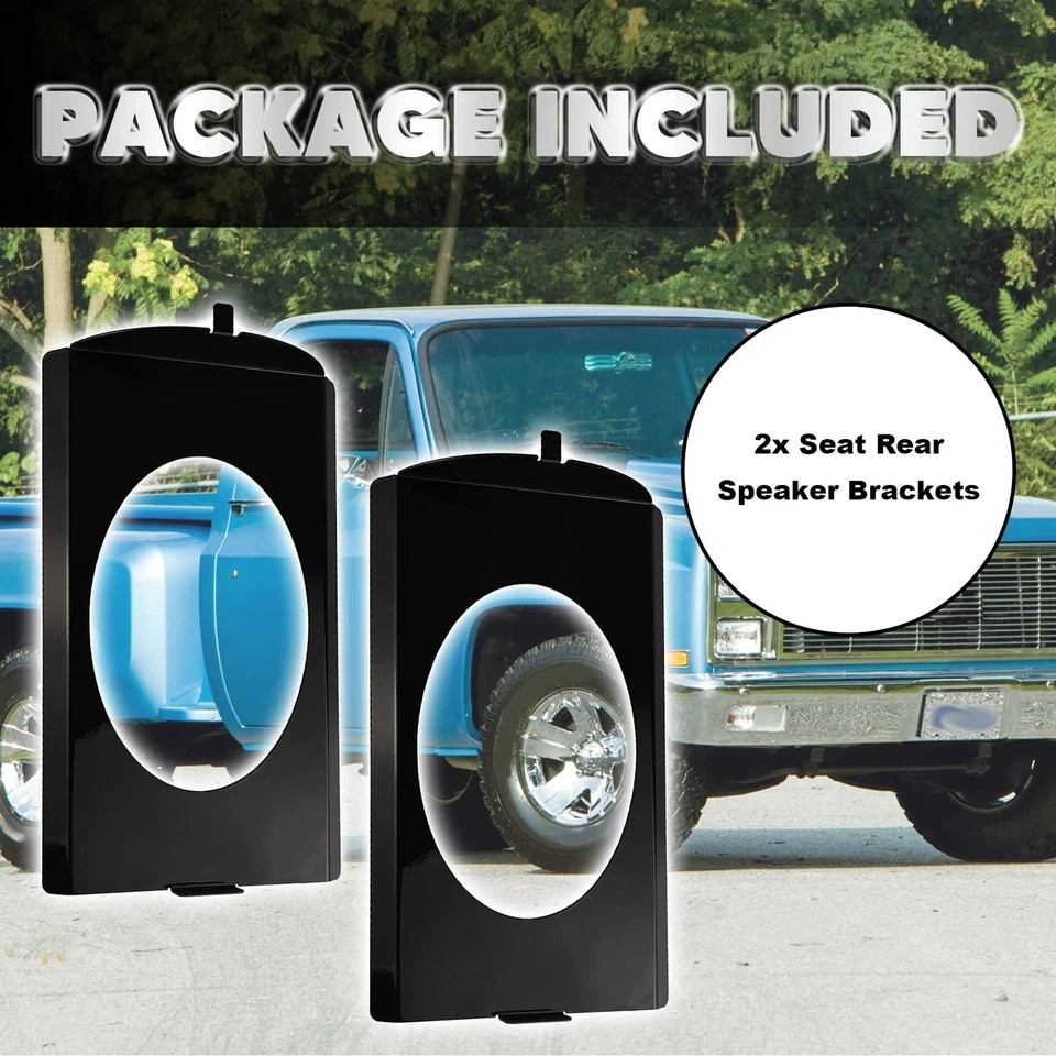 Speaker Bracket Behind Seat 6×9 Fit Chevy 1973-1987 GMC C10 Squarebody 6×9 Speak