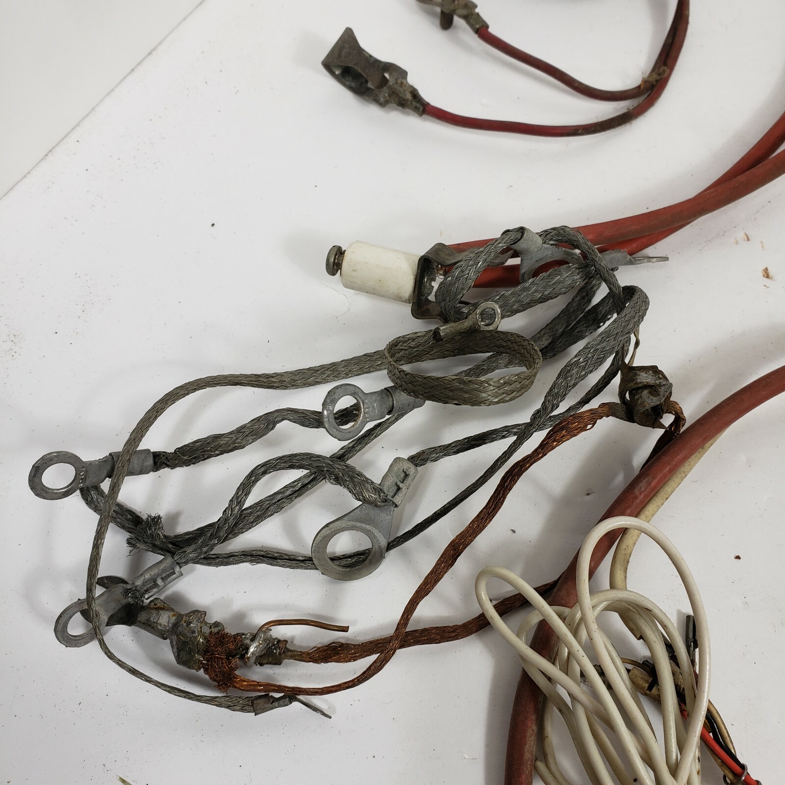 Big Mixed Ham Radio Wire Lot Multiple Lengths Eye Kook Tube Caps