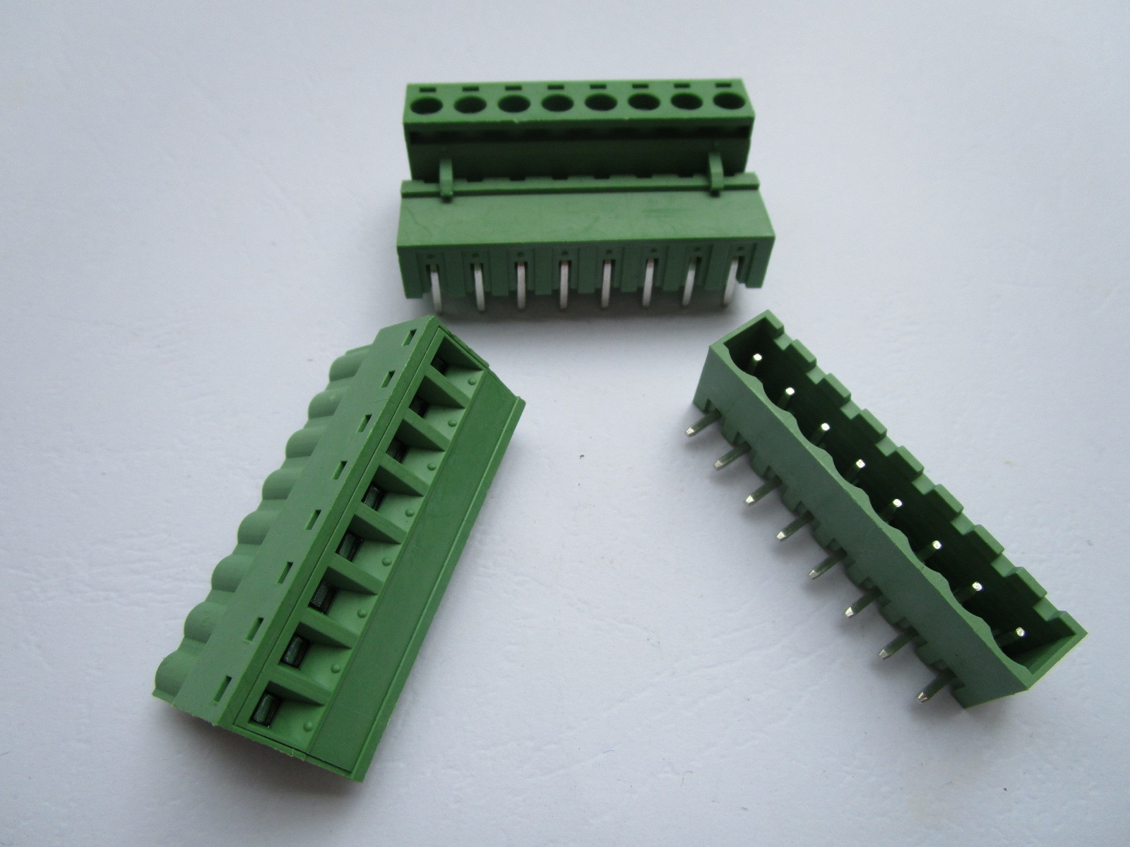 100 pcs Close Angle 8 pin 5.08mm Screw Terminal Block Connector Pluggbale Type