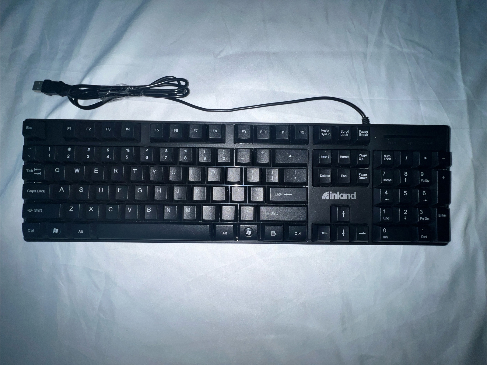 Electronics 4Piece Bundle – Keyboard, Mouse, Cord, & Computer Mat