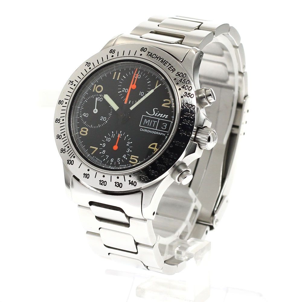 Sinn Watch 256.ST Chronograph Day-Date Automatic Stainless Men’s w/3 Extra Links
