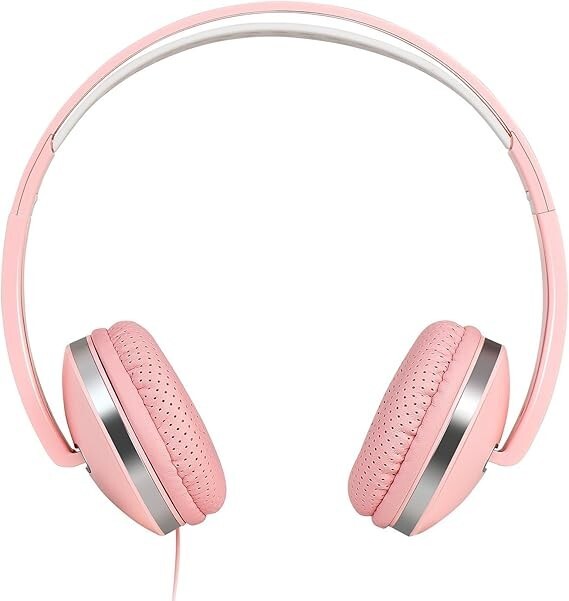 Gorsun Lightweight Sport Headphones with Soft Sweat Proof Earpads – Pink