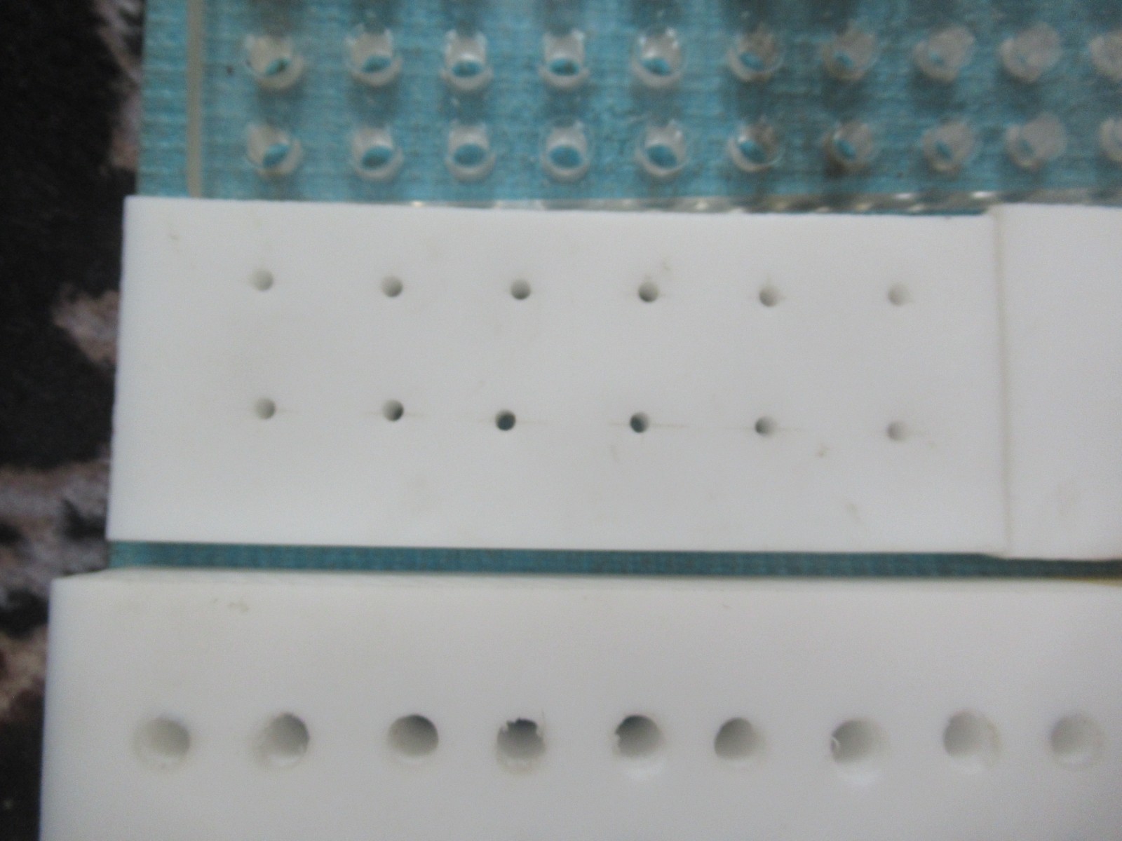 4 UHMW Tapping Blocks Rectangular Ultra High Molecular Weight Polyethylene Solid