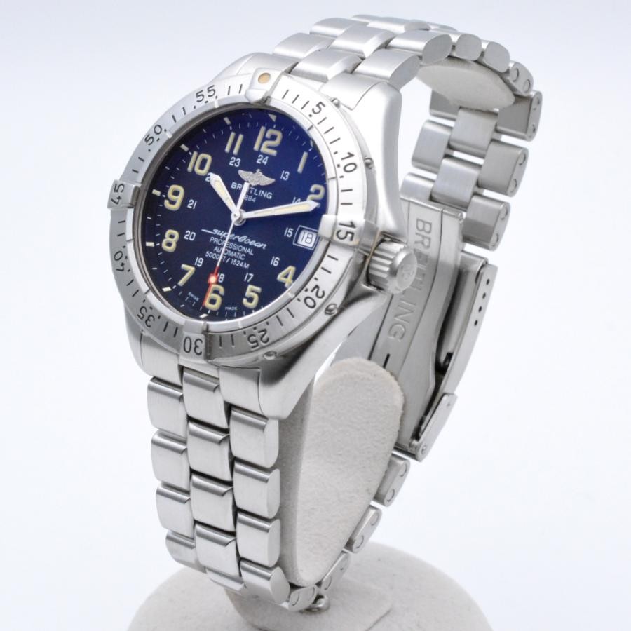 BREITLING Watch A17345 Superocean Professional Black Automatic 42mm Men’s w/Box