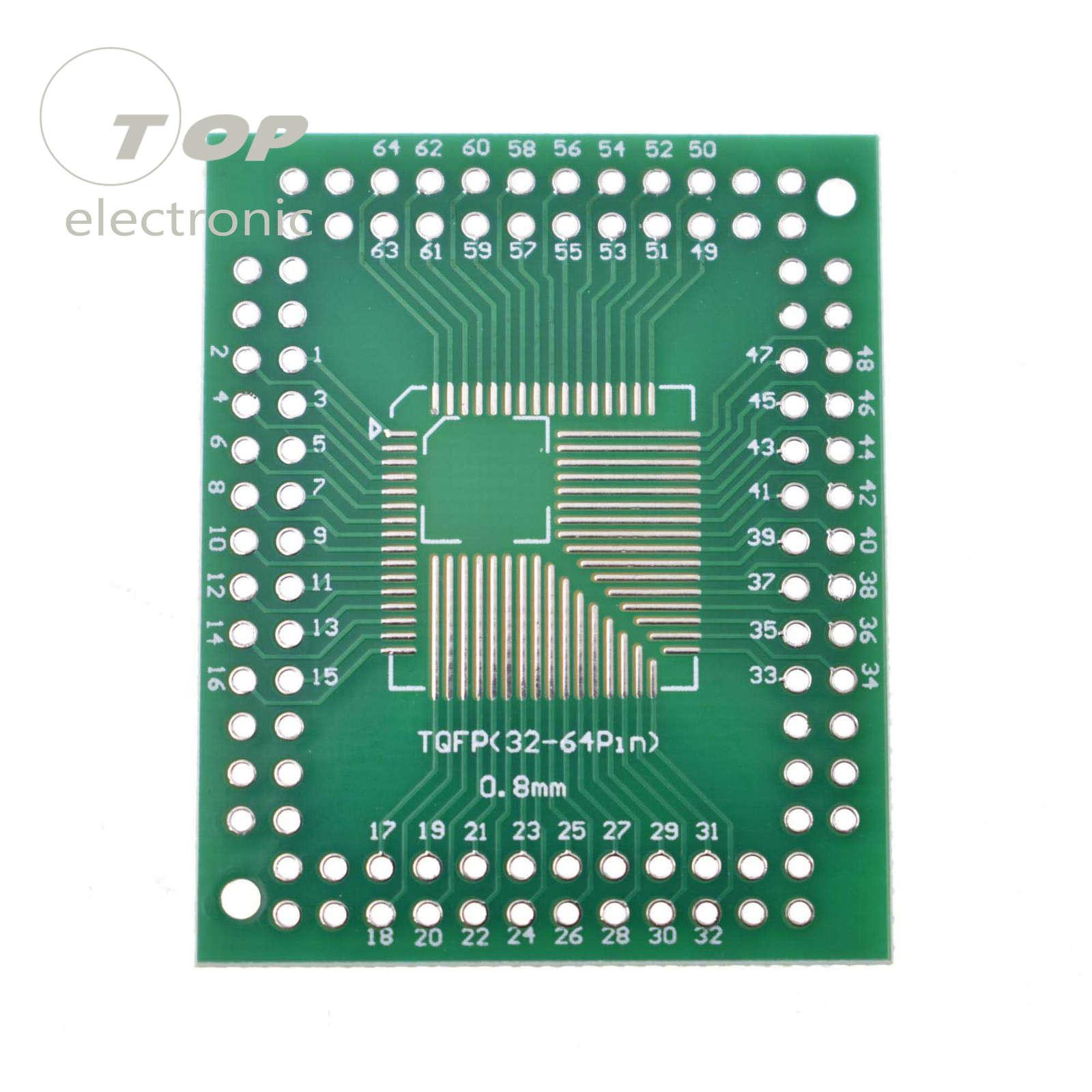 10pcs QFP/TQFP/LQFP/FQFP 32/44/64/80/100 to DIP Adapter PCB Board Converter M151