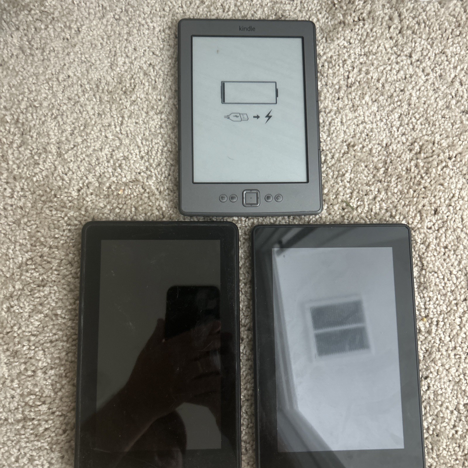 Amazon Kindles Lot Of 3 Untested