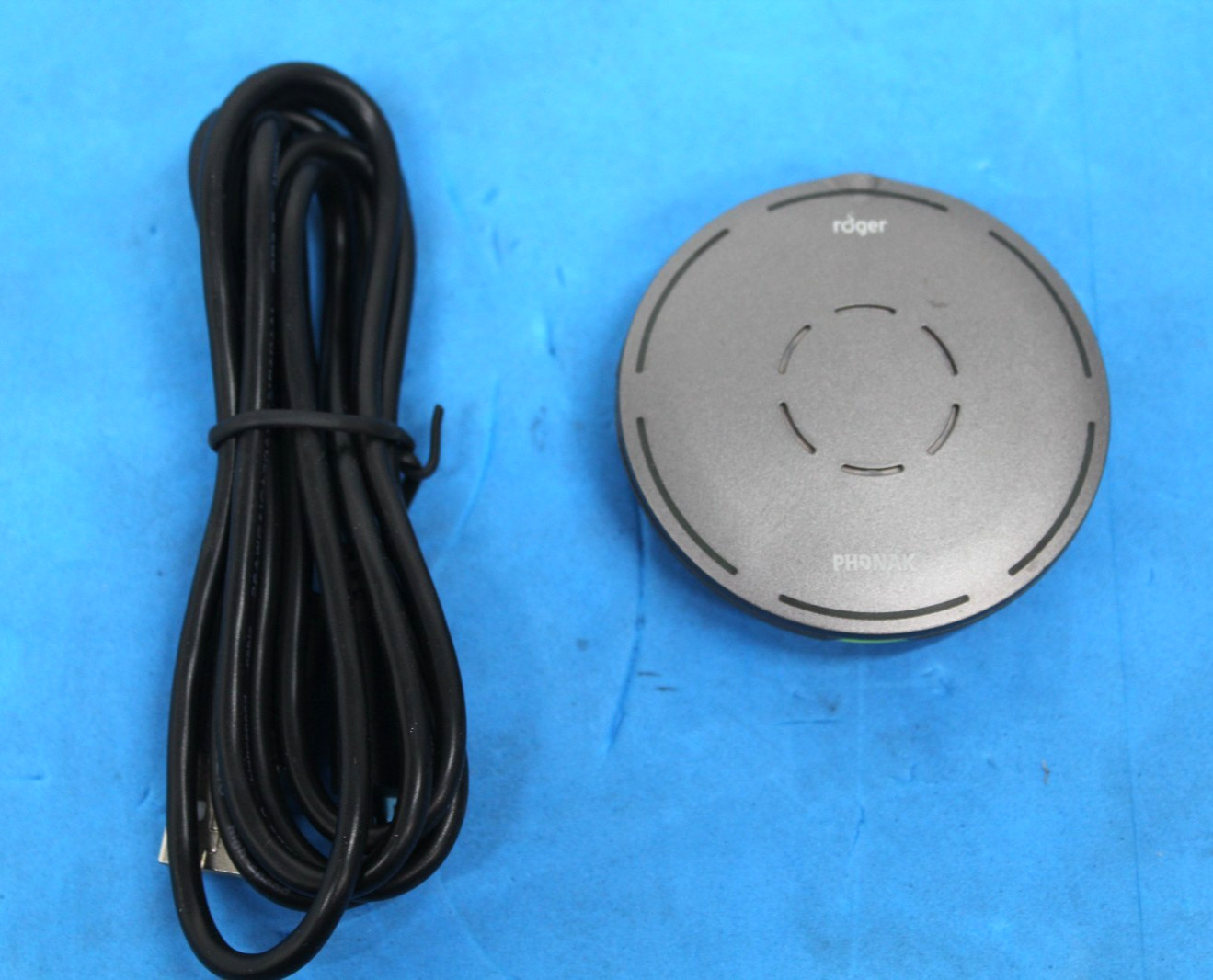 PHONAK ROGER SELECT W/CABLE ONLY PARTS/REPAIR POWER-ON ONLY *READ* T9-C15