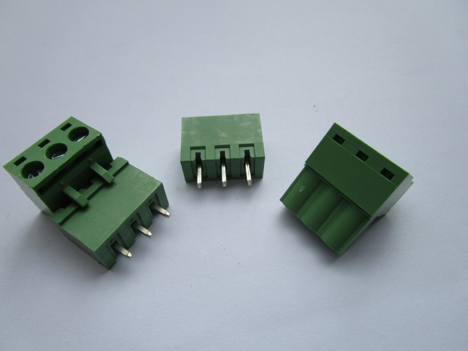 20 pcs 5.08mm Close Straight 3 pin Screw Terminal Block Connector Pluggable Type