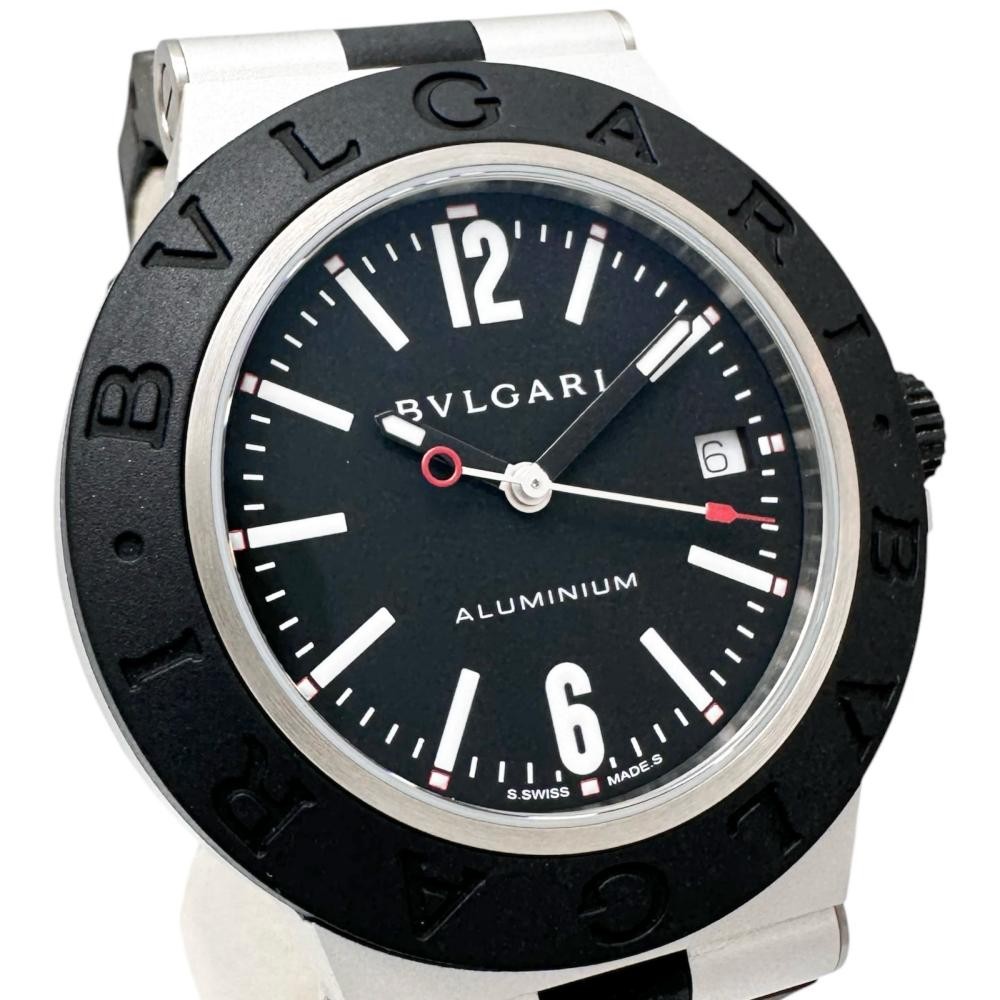 BVLGARI Aluminum BB40AT/103445 Watch Aluminum Rubber Automatic Case Accessary