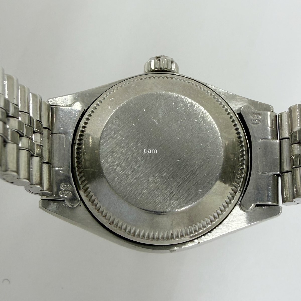 ROLEX 6924 Oyster Perpetual Date Silver Mosaic Automatic SS