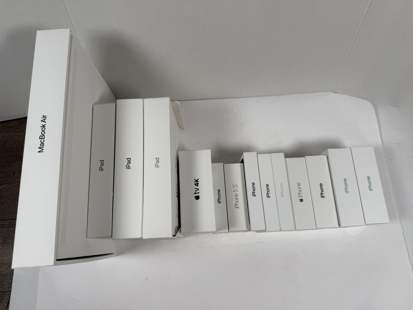 Apple Lot Empty Boxes Only IPhone IPad MacBook Air Apple TV 4K Set Mixed 14