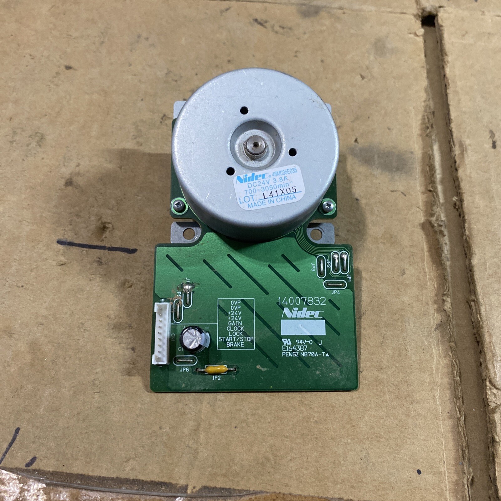 NIDEC MOTOR 48M035E035 DC24V E164387 14007832 – Free Shipping