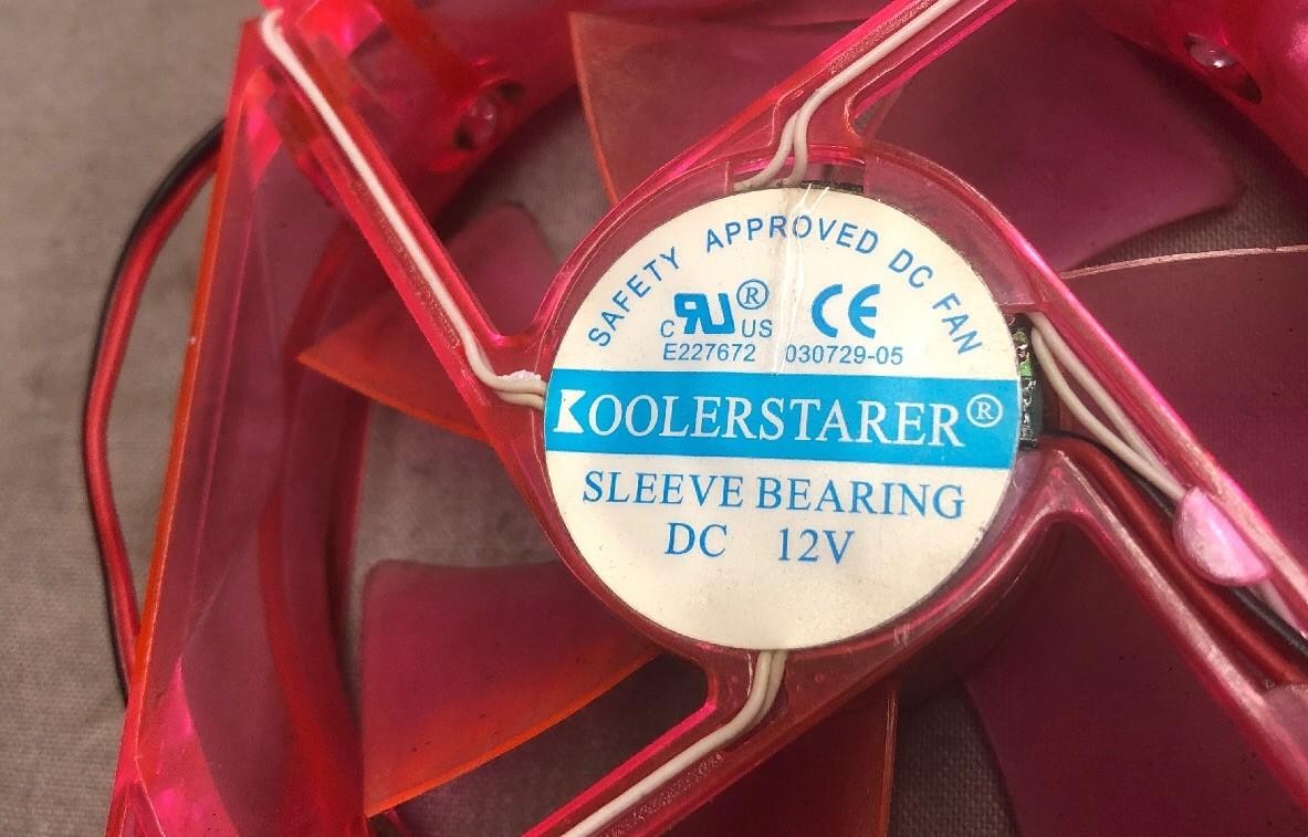 COOLER STARTER COOLING FAN WITH LIGHTS 030729-05 12V