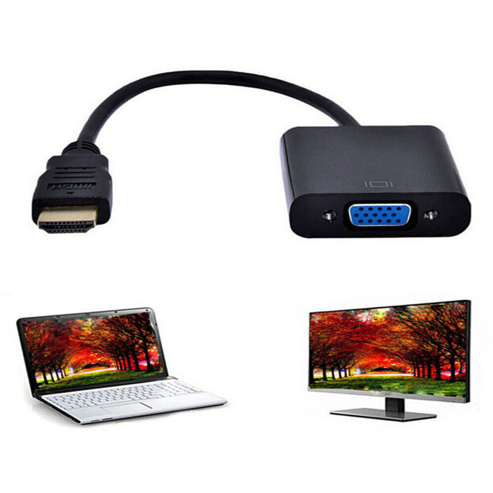 1080P HDMI Male to VGA Female Video Converter Cable for PC DVD HDTV
