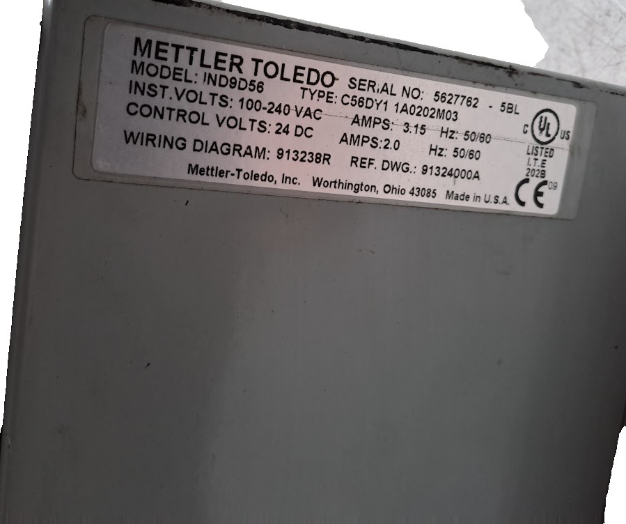 Mettler Toledo IND9D56 with WEIDMULLER 8739140000