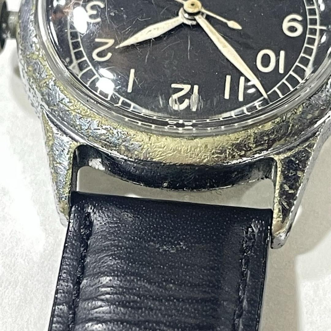 BULOVA Watch TYPE A-11 US British Military Leather Men’s Extremely Rare 1940s