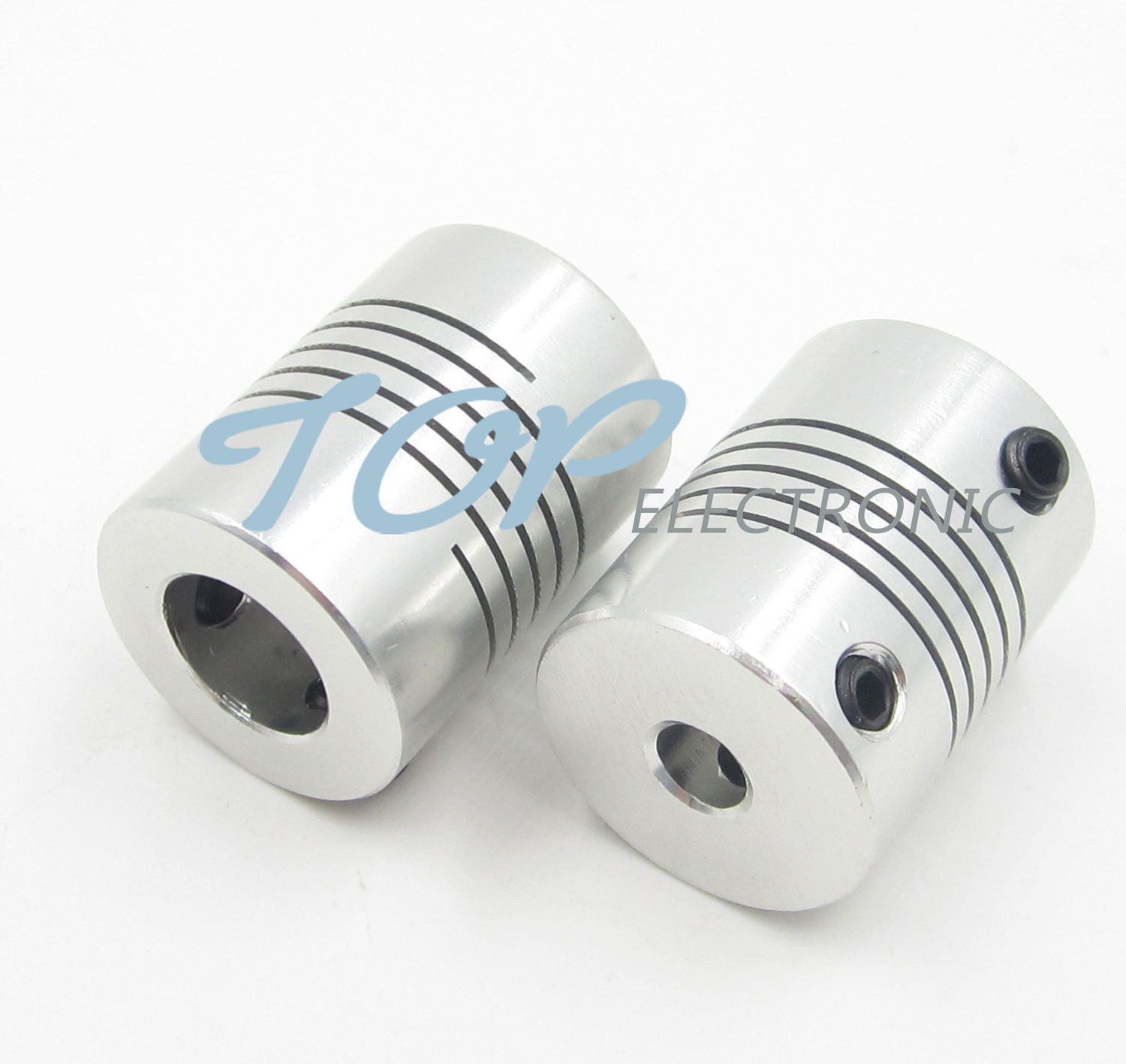 2PCS 5mmx8mm CNC Motor 3D PrinterJaw Shaft Coupler 5mm-8mm Flexible Coupling 5×8