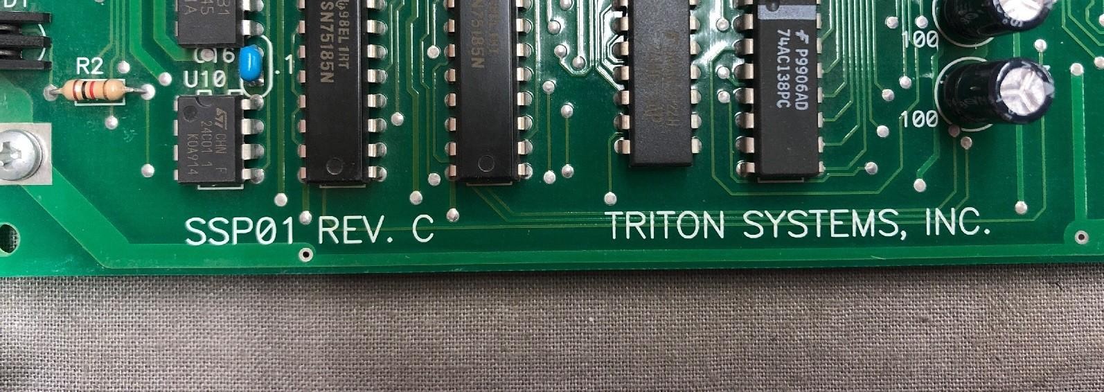 TRITON SYSTEMS CPU CONTROLLER MODULE PLC SSP01 REV. C 9600-2001