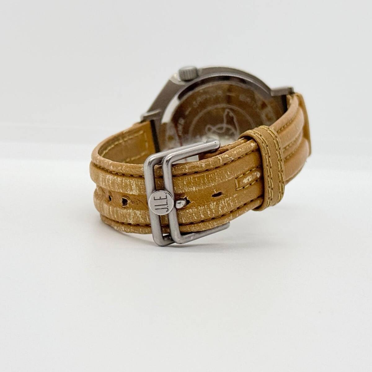 YEMA Watch 10859 Gray Quartz Leather Men’s Arctic Commemorative Model No Working