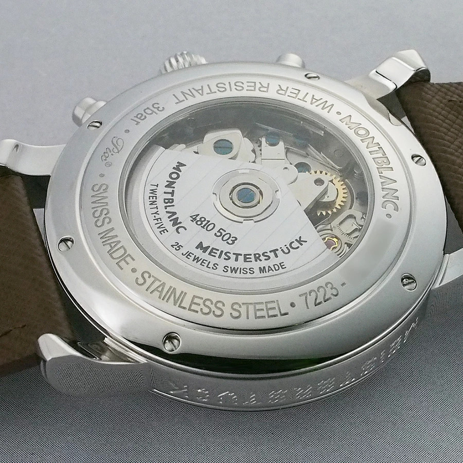 MONTBLANC Watch Automatic Winding Stainless Steel Star Chronograph Case 42mm