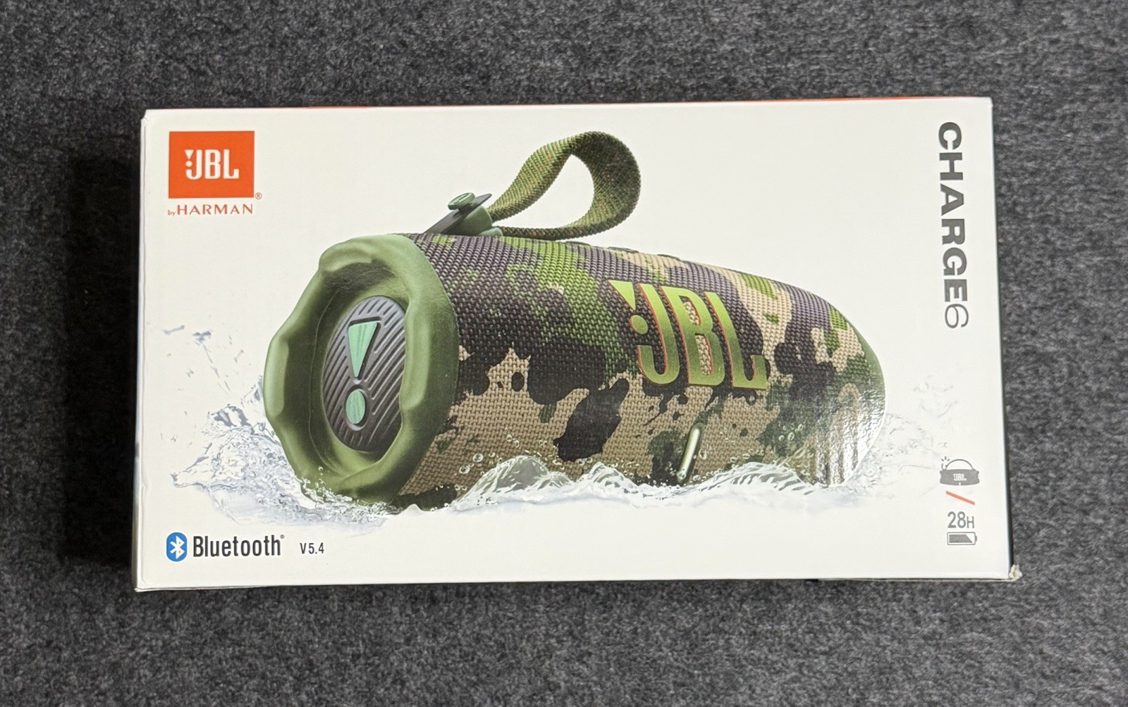 New JBL Charge 6 Waterproof Portable Bluetooth Speaker – Camouflage