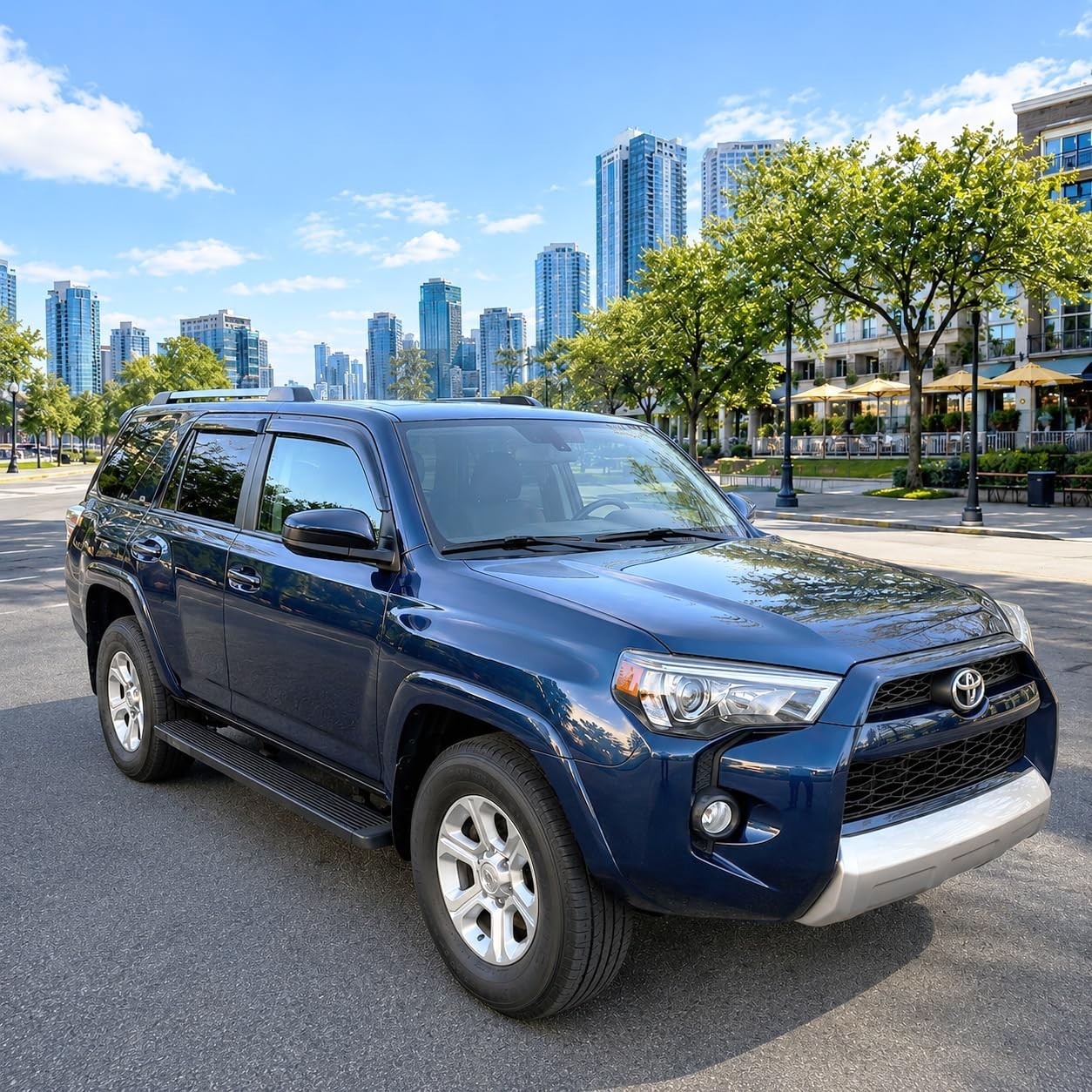 2019-2023 Tape-On Side Window Visor Deflectors Compatible with Ford Ranger Su…