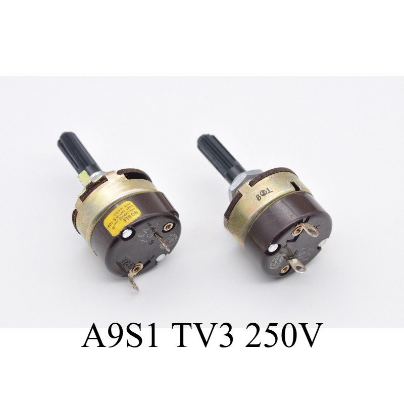 1PC Japan Noble Rotary Power on/off switch A9S1 TV3 250V 8A length 25mm 2-PIN
