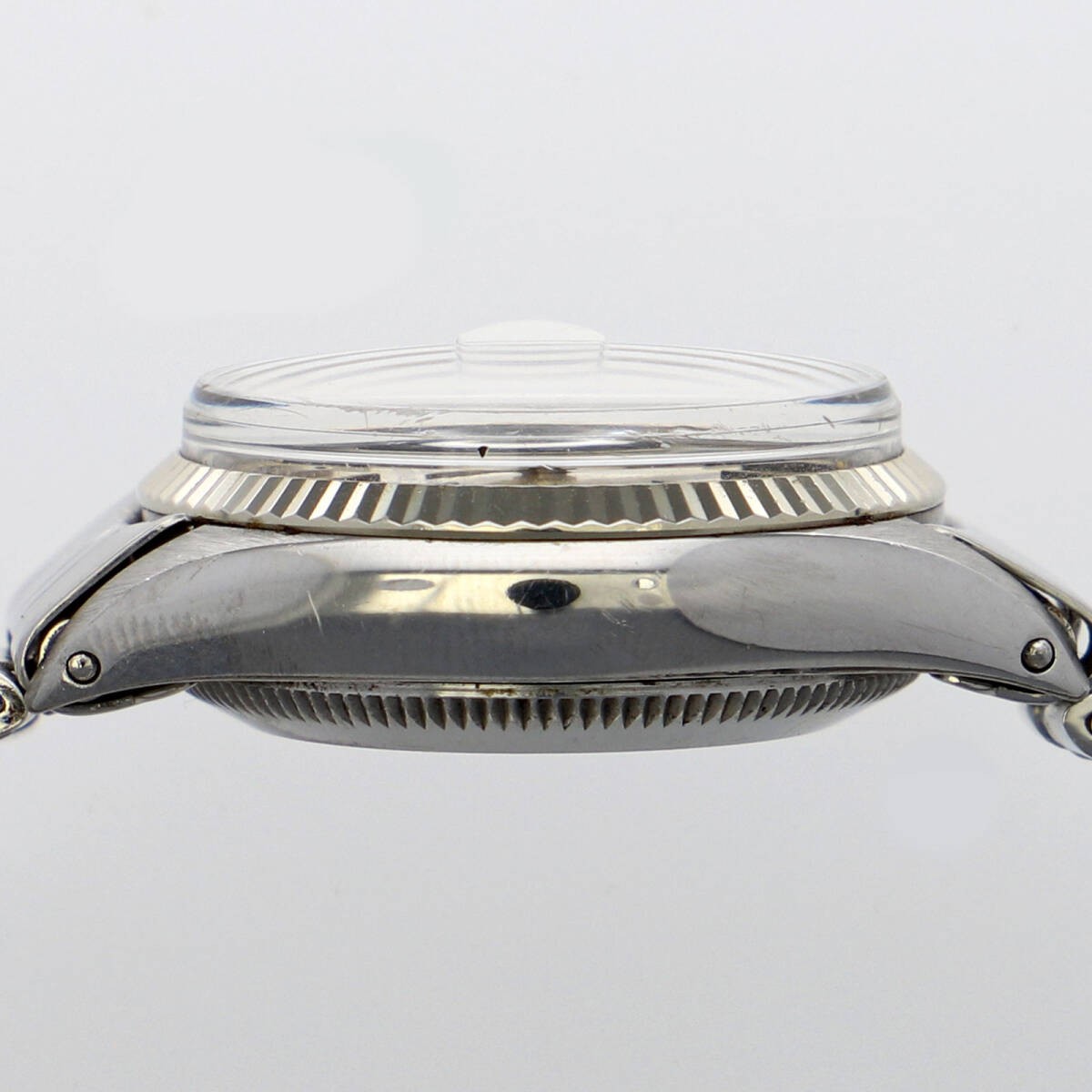 ROLEX Watch Oyster Perpetual Date 6517 Silver Dial SS/WG Automatic Women’s