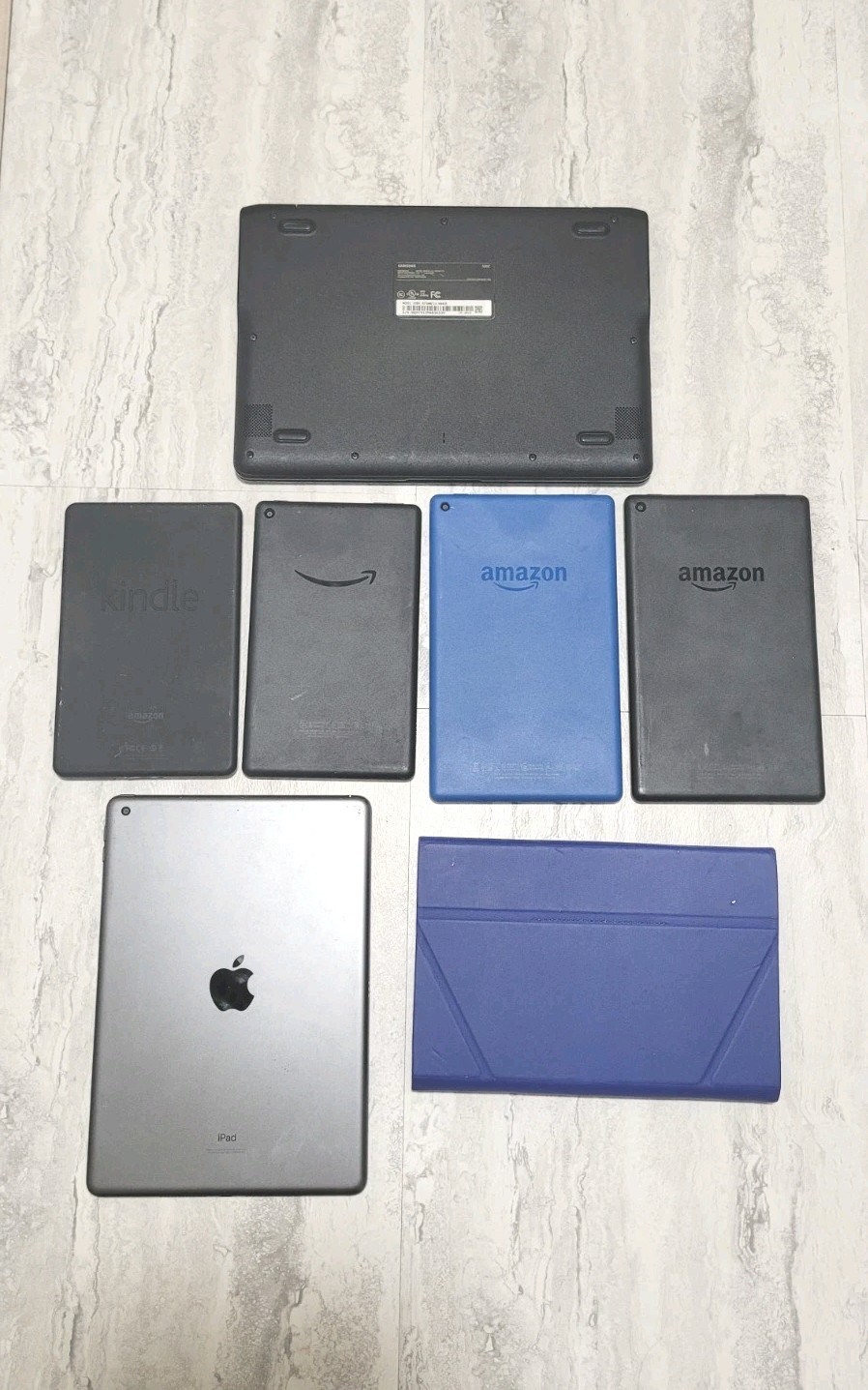 6 Mixed Lot of Amazon Kindle Tablets, Kindle, iPad, Samsung Laptop PARTS ONLY