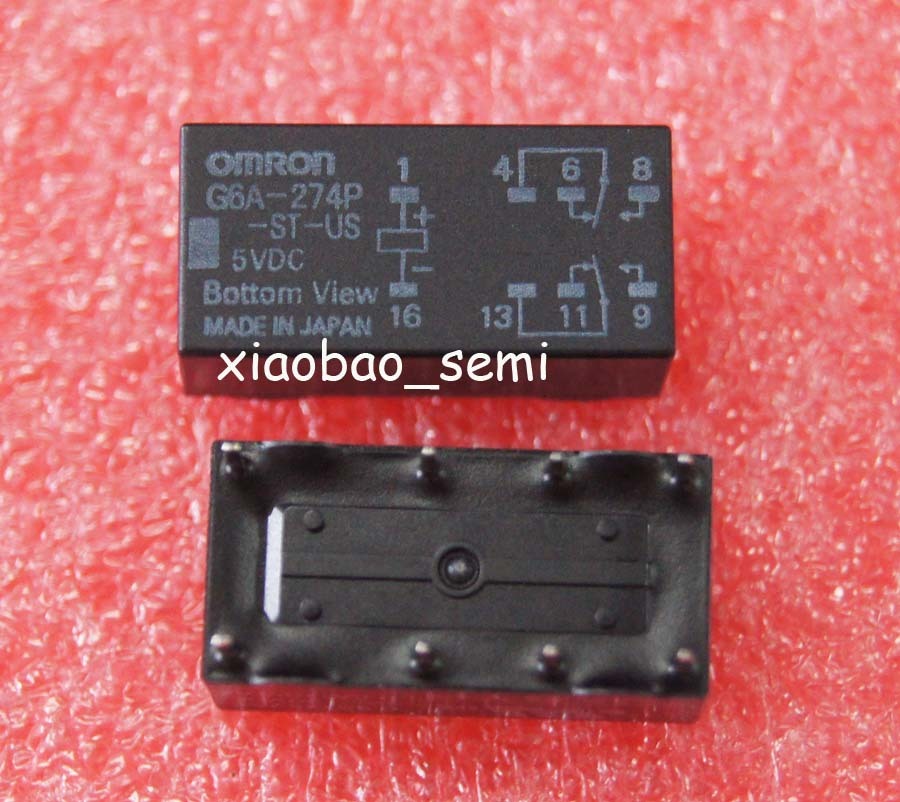 10PCS G6A-274P-ST-US-5VDC 5VDC ORIGINAL OMRON Relay 8pins