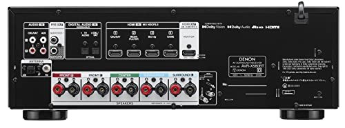 Denon AVR-X580BT 5.2ch AV Surround Receiver with 8K Ultra HD HDR10+ and eARC
