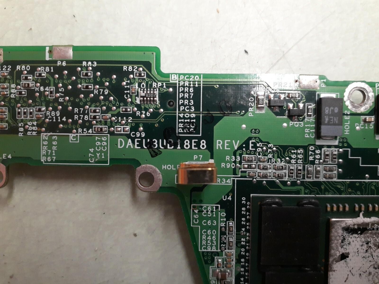 MPC X1000 NBK001774-02 Laptop Port Jack IO Board DAEU3UB18E8