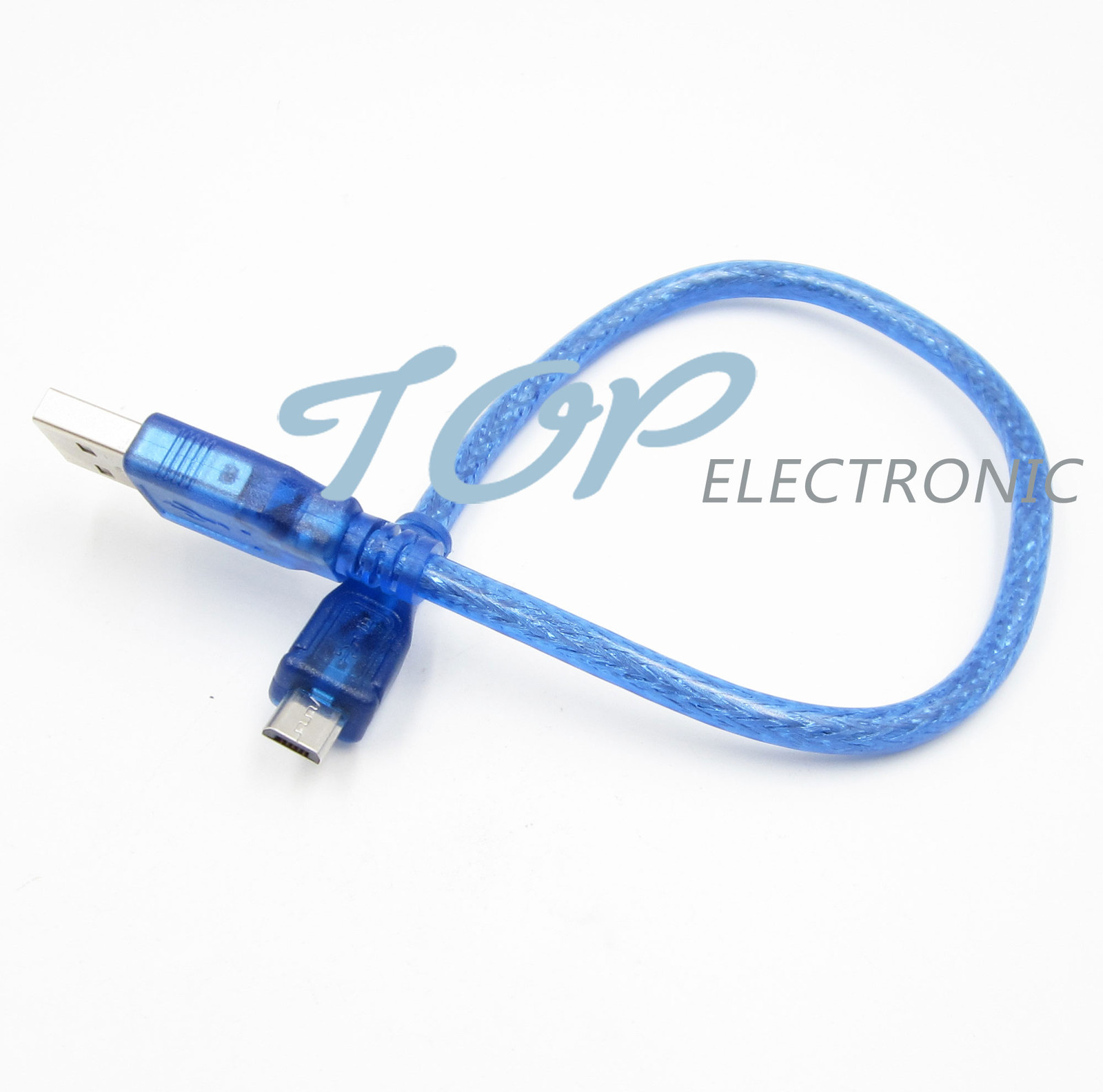 2PCS 30CM USB 2.0 A Male to Micro USB 5 pin Male Data Charge Cable Cord