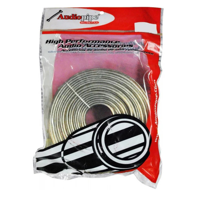 Audiopipe Speaker Wire 18-Gauge 50 Foot Poly Bagged – Clear Insulation