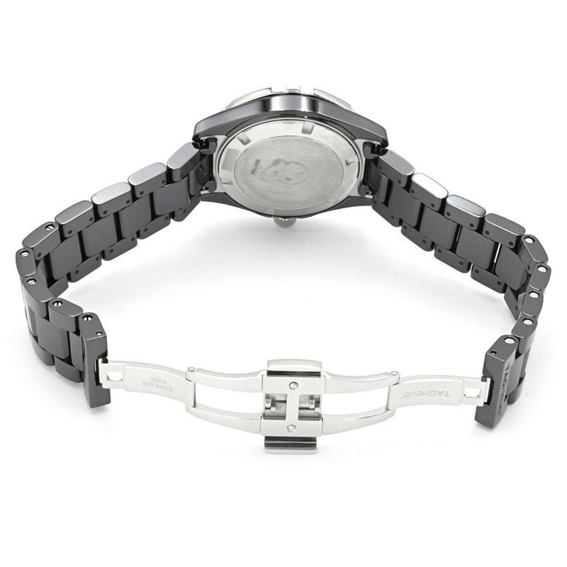 TAG Heuer Ladies Aquaracer WAY1395.BH0716 Black Ceramic Diamond Quartz Watch