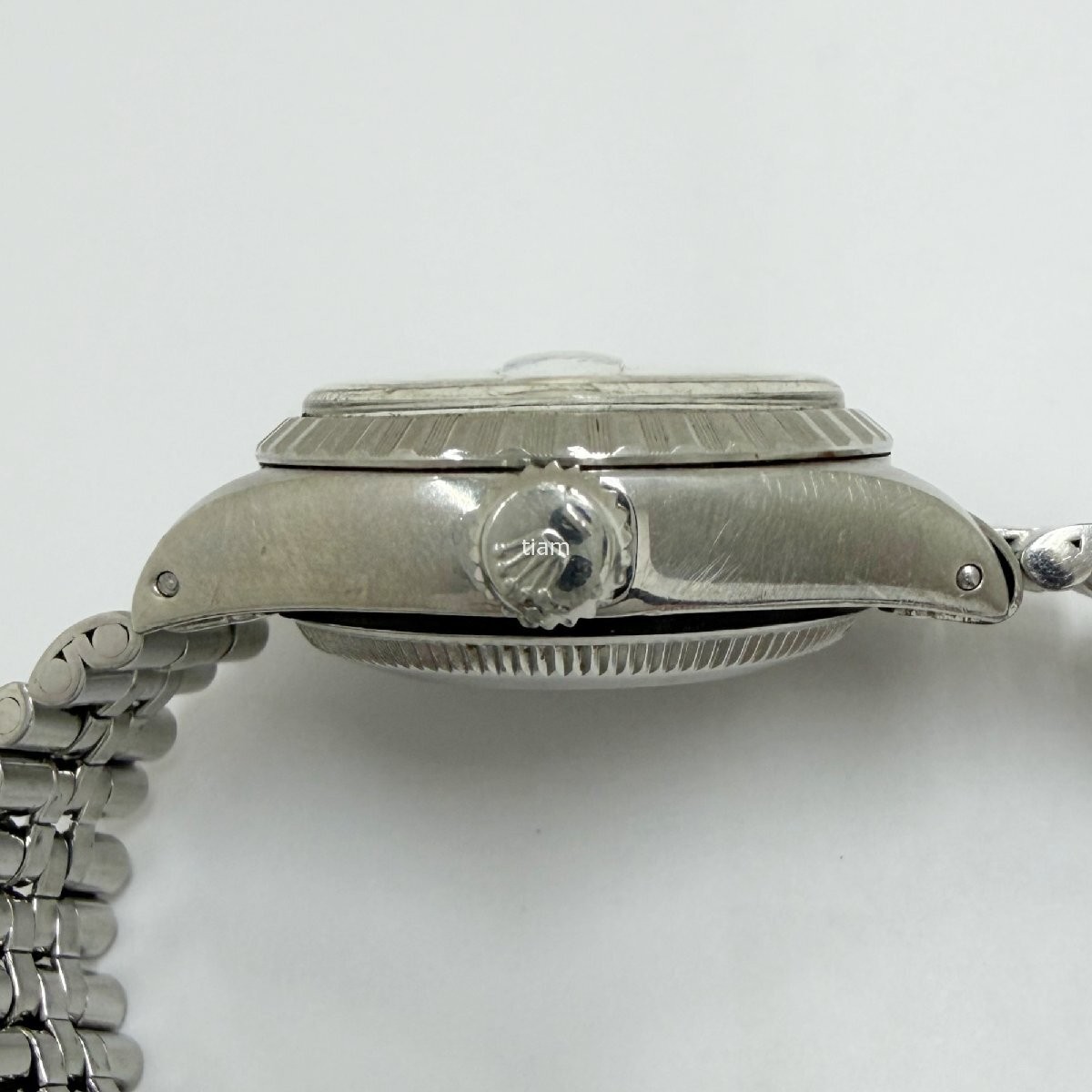 ROLEX 6924 Oyster Perpetual Date Silver Mosaic Automatic SS