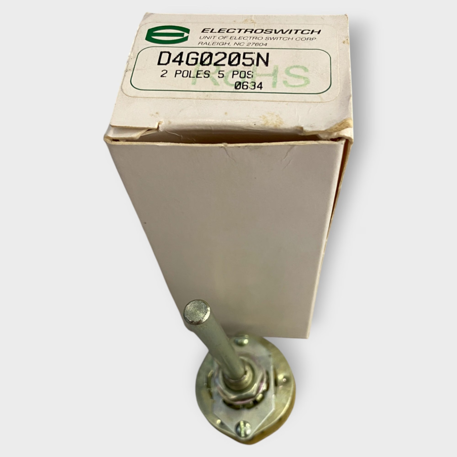 Electroswitch D4G0205N 2 ~ 5 Position DP5T Rotary Switch – New/Old Stock