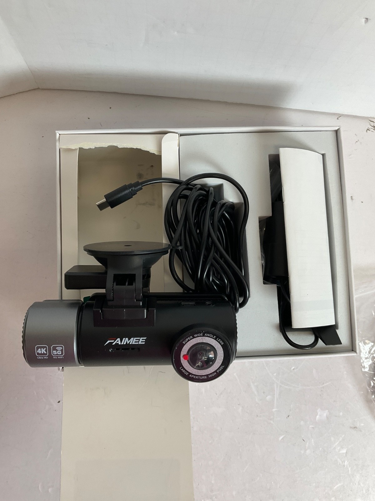 FAIMEE 4K Dual Dash Cam GPS 5.8G WiFi Ultra HD Car Camera Used Excellent