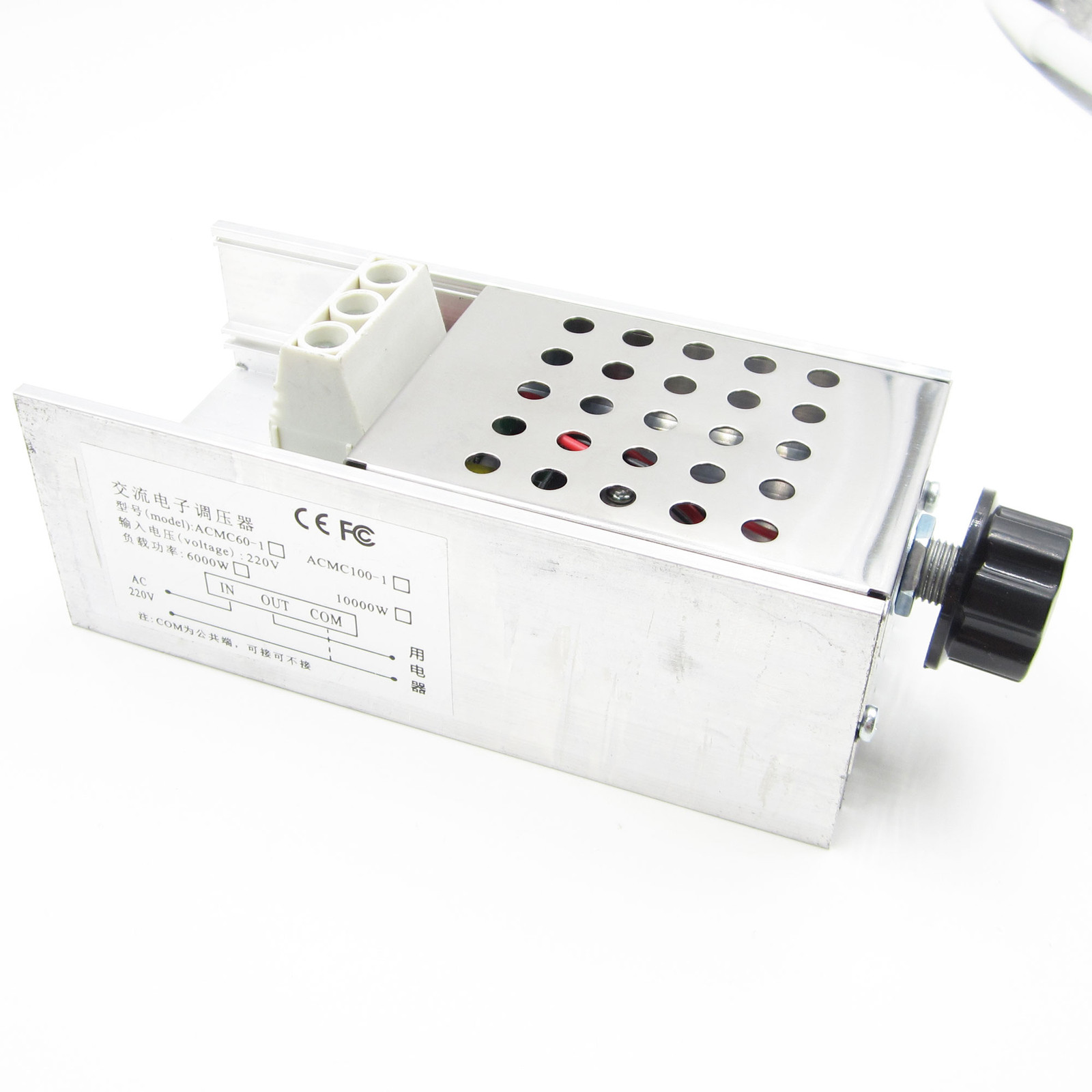 220V 10000W SCR Voltage Regulator Thermostat Dimmer Motor Speed Controller