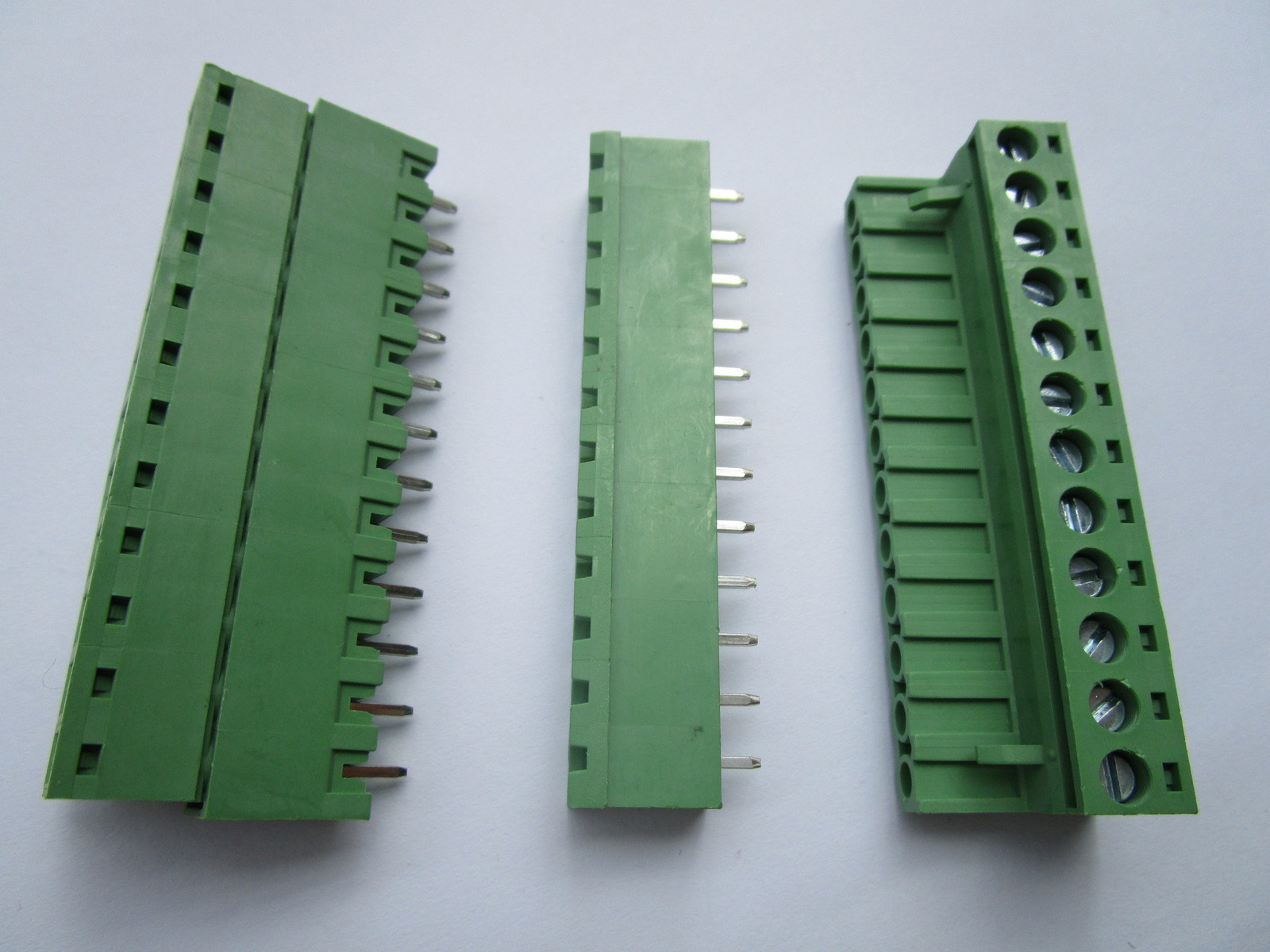 12 pcs 5.08mm Close Straight 12pin Screw Terminal Block Connector Pluggable Type